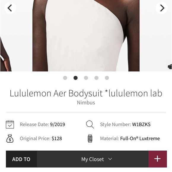 Lululemon Lab AER bodysuit - Picture 2 of 2